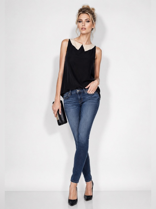 CHANEL Tops - CHANEL Boutique Spring 1996 Silk Sleeveless Top sz 38